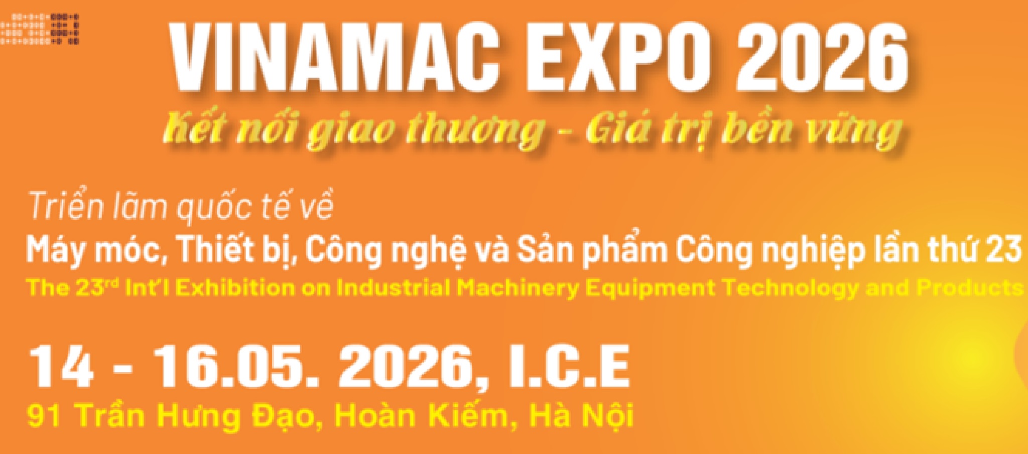 Triển lãm Quốc tế Máy móc, Thiết bị, Công nghệ và Sản phẩm Công nghiệp tại Hanoi